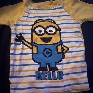 Universal Despicable Me Yellow Tee Size 3T